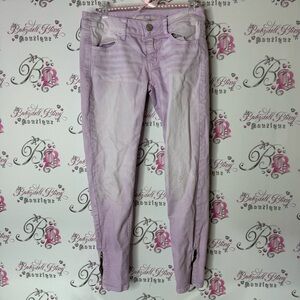 American Eagle Outfitters Light Purple Skinny Jeans pastel lavender